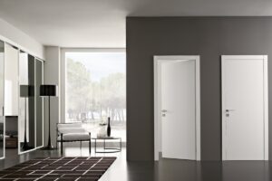 Межкомнатные двери в стиле минимализм в интерьере